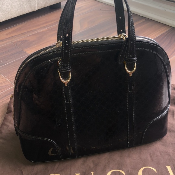 Gucci Guccissima Patent Leather Top Handle Bag - Picture 3 of 7